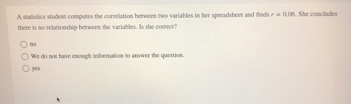 Solved A statistics student computes the correlation between | Chegg.com