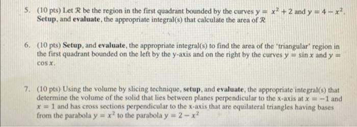 Solved 5. (10 pts) Let R be the region in the first quadrant | Chegg.com