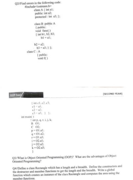 Solved Q2// Find errors in the following code #include | Chegg.com
