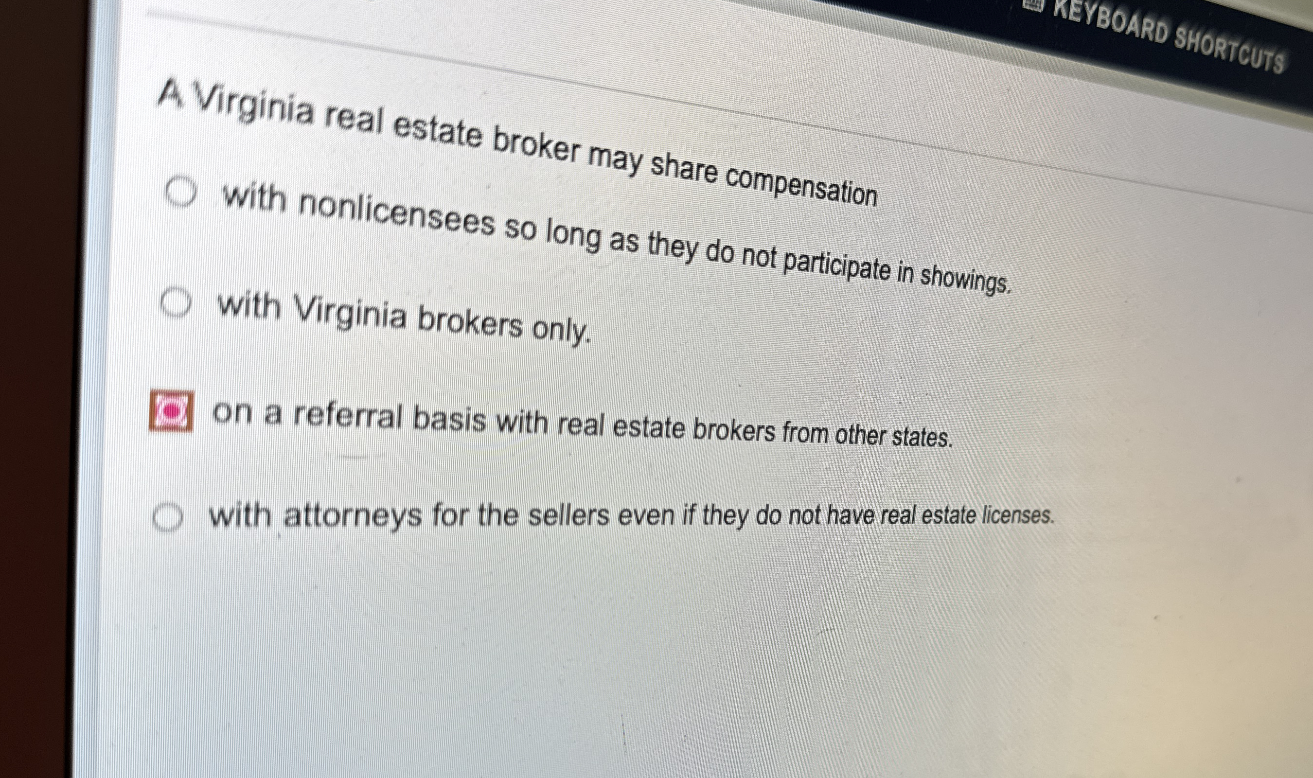 Solved A Virginia real estate broker may share