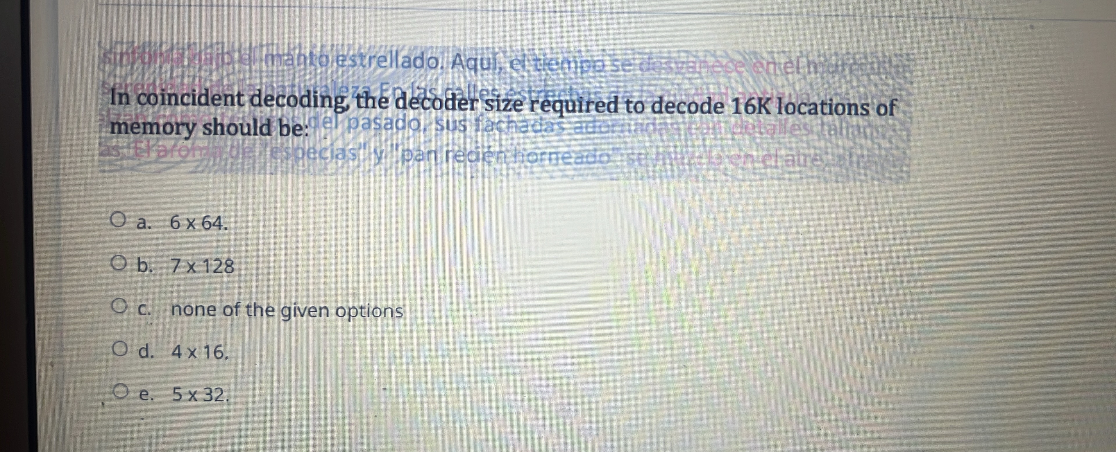 Solved In coincident decoding, the decoder size required to | Chegg.com