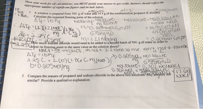 Solved Show your work for all calculations; you MUST justify | Chegg.com