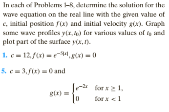 Solved In each of Problems 1-8, ﻿determine the solution for | Chegg.com