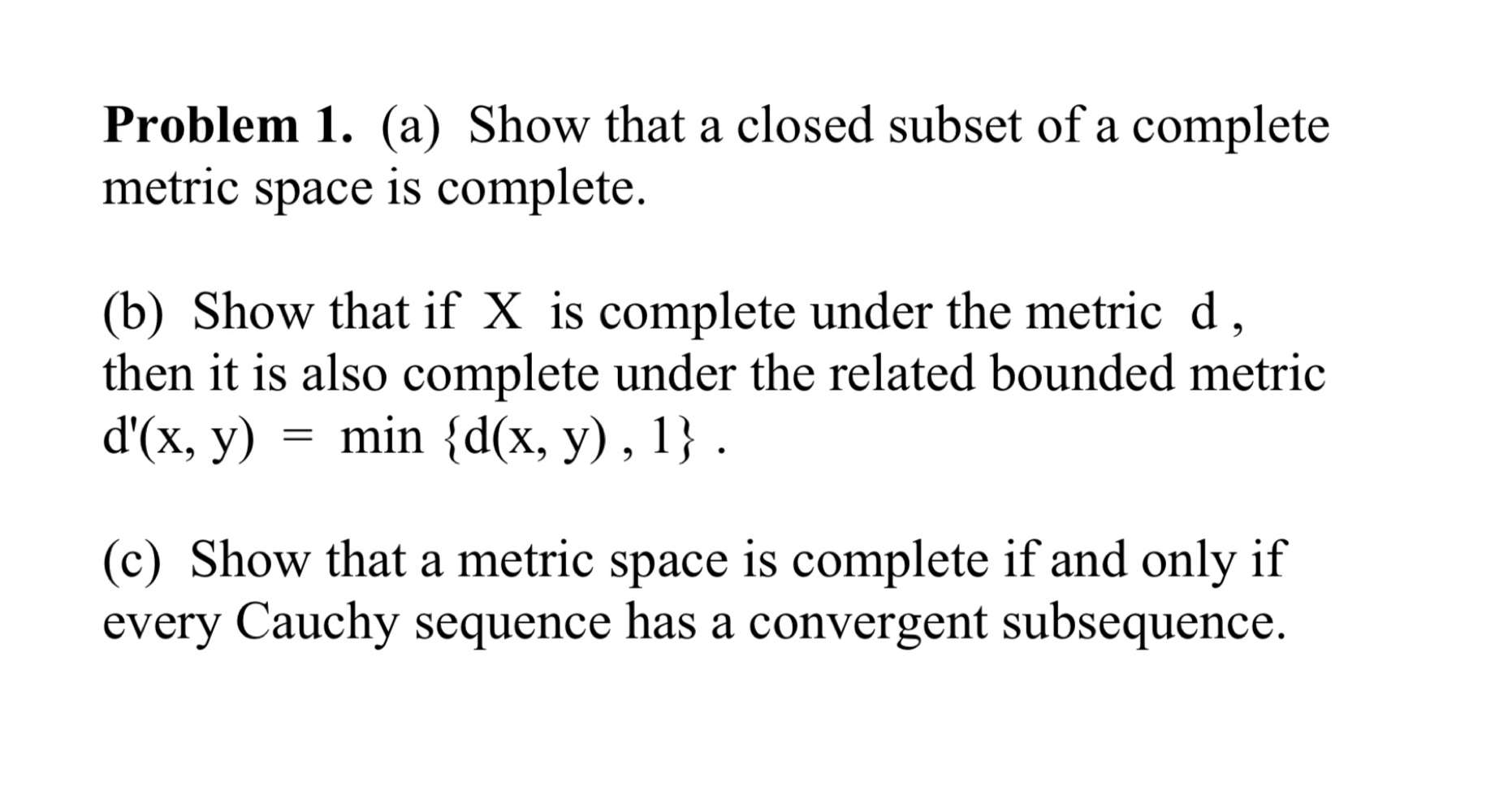 Solved a show that a closed subset of a completemetric chegg