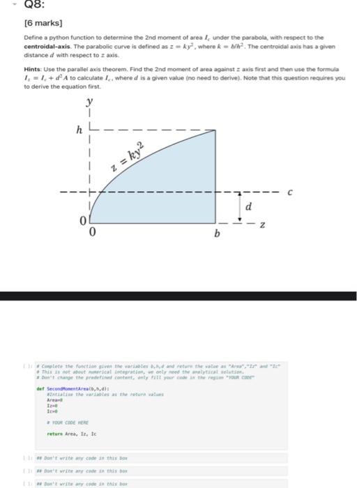 Solved Define a python function to determine the 2 nd moment | Chegg.com