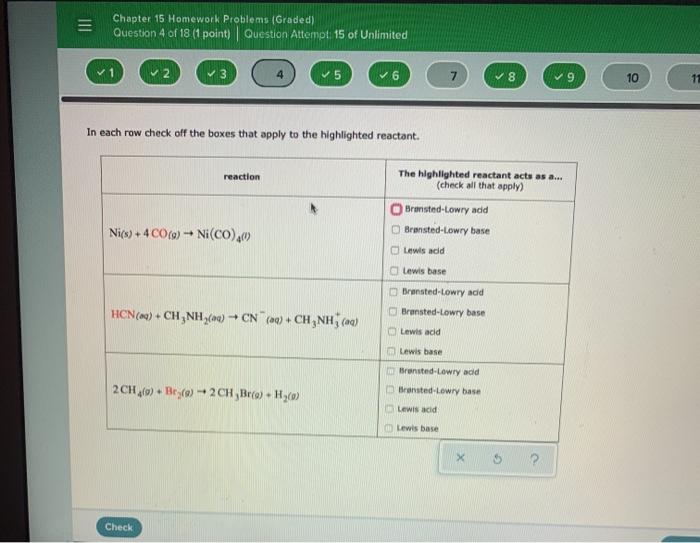 Solved = Chapter 15 Homework Problems (Graded) Question 4 of | Chegg.com