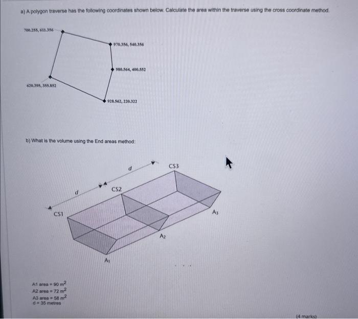 solved-a-a-polygon-traverse-has-the-following-coordinates-chegg