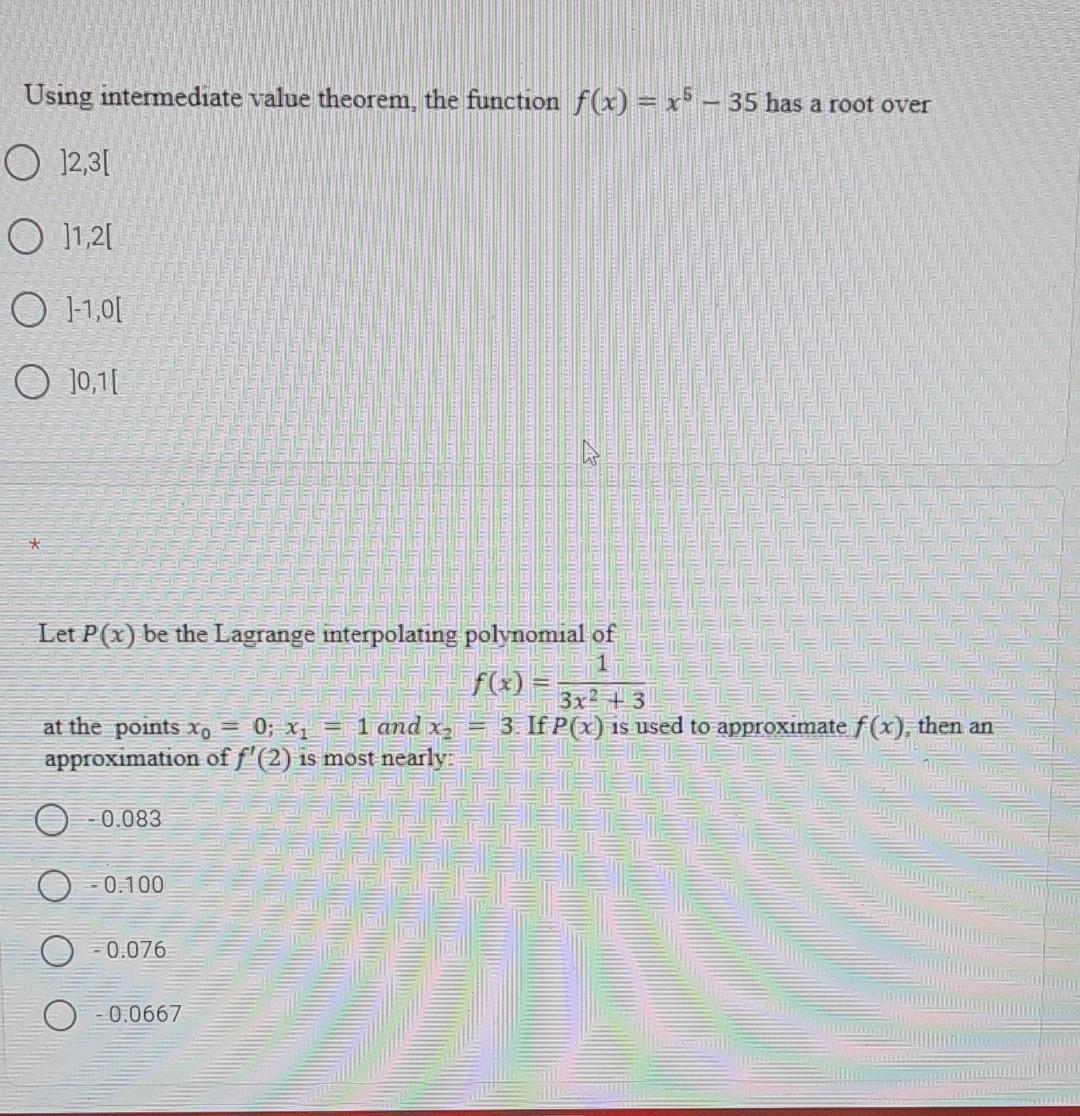 Solved Using intermediate value theorem, the function | Chegg.com