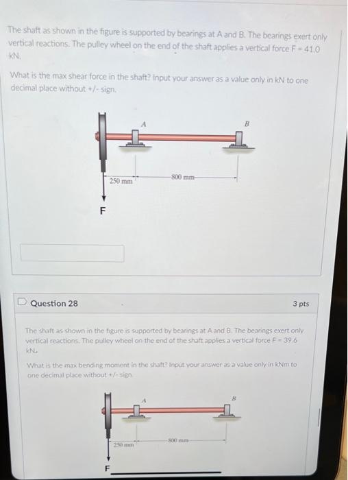 Solved The Shaft As Shown In The Figure Is Supported By | Chegg.com