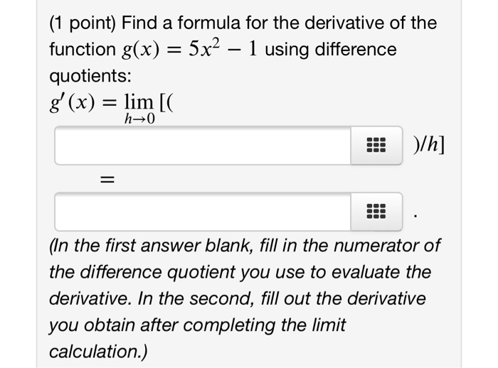 Solved (1 Point) Find A And B So That The Function F(x) = { | Chegg.com