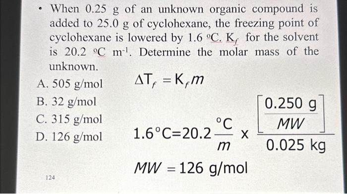 Solved i wanna know how they solved for this and got 126 | Chegg.com