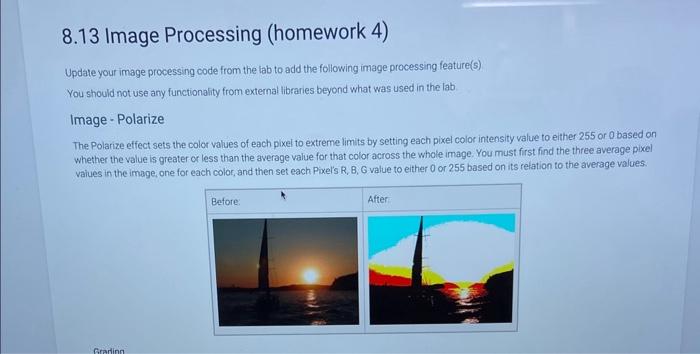 Solved Update your image processing code from the lab to add | Chegg.com