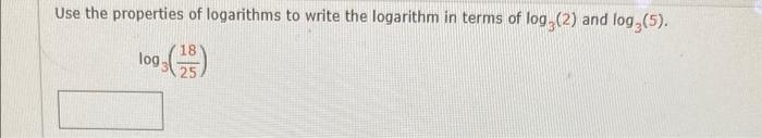 Solved Find the exact value of the logarithmic expression | Chegg.com