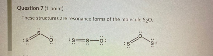 s2o lewis structure resonance