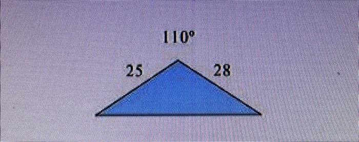 Solved 5.Calculate the missing sides and angles of the | Chegg.com