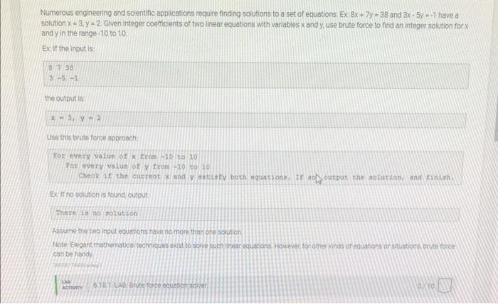 Solved Numerous engineering and scientific applications | Chegg.com