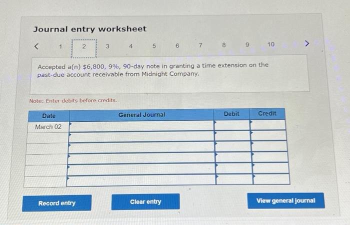 Solved Journal entry worksheetJournal entry worksheet 6789 | Chegg.com