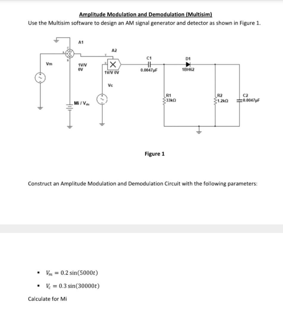 Amplitude Modulation And Demodulation Circuit Diagram - Circuit Diagram