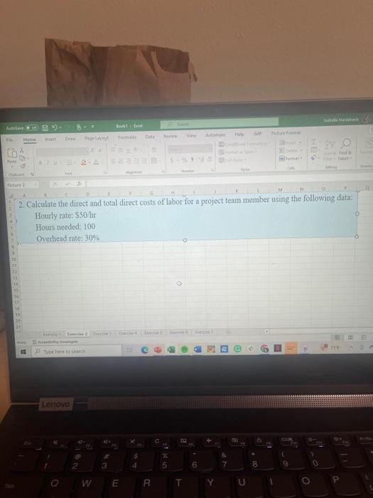 Solved 2. Calculate the direct and total direct costs of | Chegg.com
