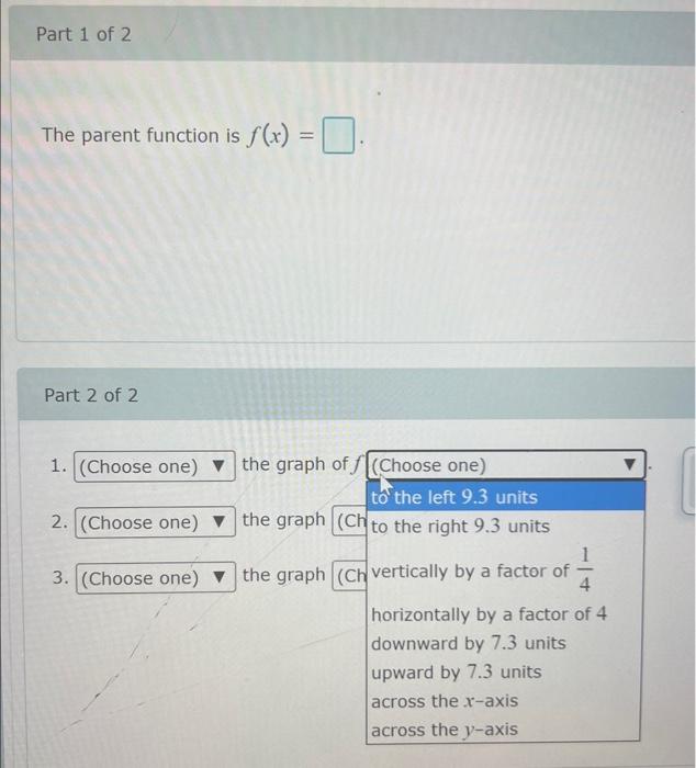 Solved A function g is given. Identify the parent function. | Chegg.com