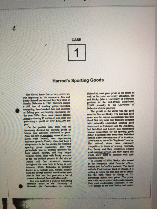 Harrods sporting goods case study answers 07 picture