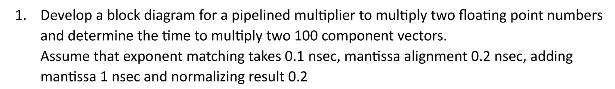 Solved Develop a block diagram for a pipelined multiplier to | Chegg.com