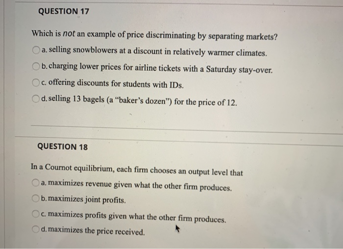 solved-question-17-which-is-not-an-example-of-price-chegg