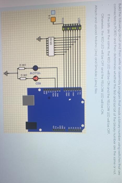 Solved Build The Following Circuit And Then Write An | Chegg.com