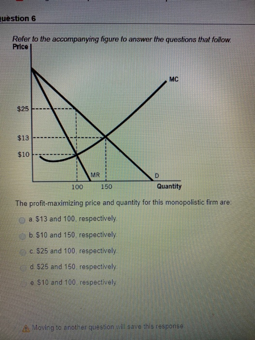 Solved uèstion 6 Refer to the accompanying figure to answer | Chegg.com