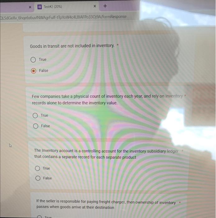 Goods in transit are not included in inventory. True | Chegg.com