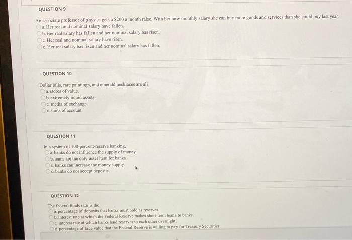 Solved An assosiate professor of physics gets a $200 a month | Chegg.com