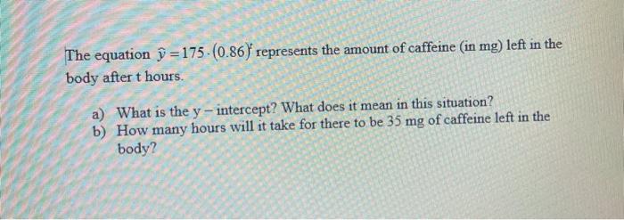 Solved The Equation U 175 0 86 Represents The Amount O Chegg Com