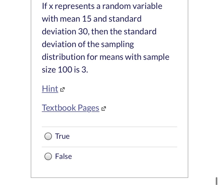 Solved If x represents a random variable with mean 15 and | Chegg.com
