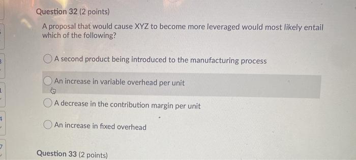 Solved 2 The Following Information Is Given For XYZ, Corp | Chegg.com