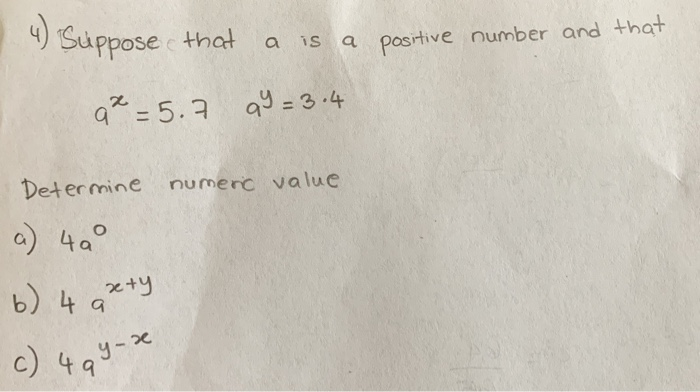 Solved Suppose that a is a positive number and that a = 3 .4 | Chegg.com
