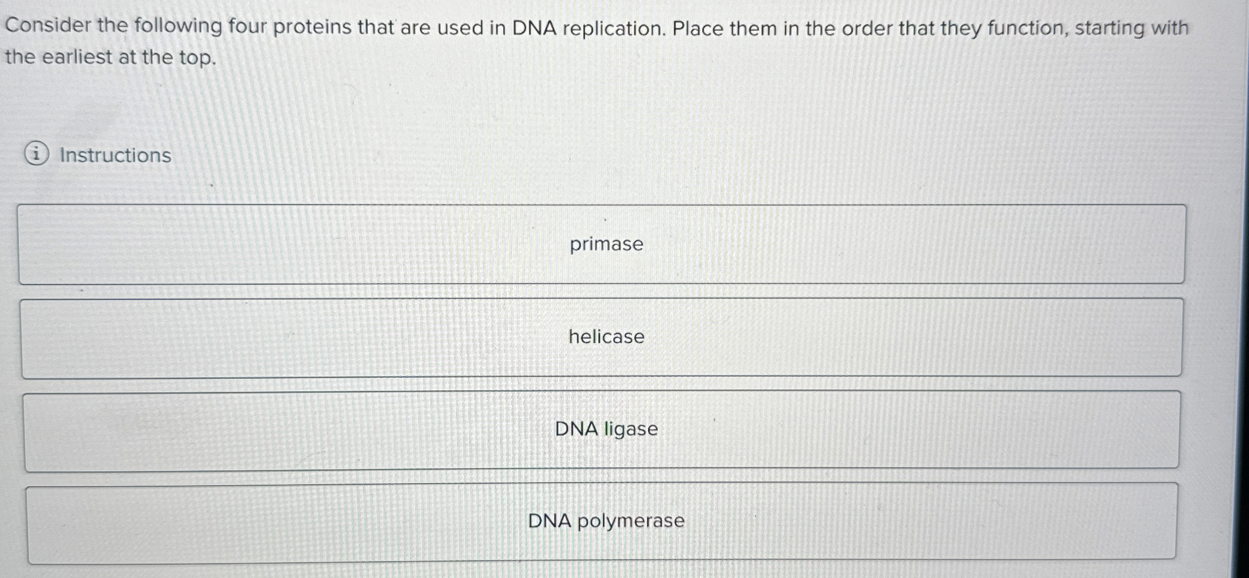 Solved Consider the following four proteins that are used in