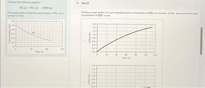 Solved Consider the following reaction: H. (E) + Bry() + | Chegg.com