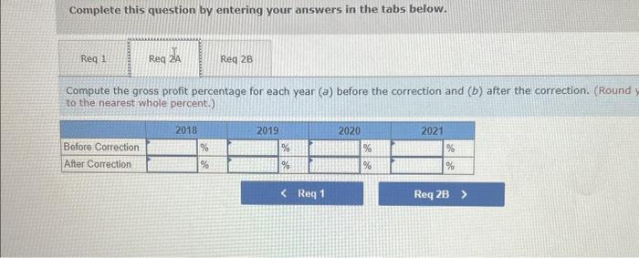 Solved Restate The Partial Income Statements To Reflect The 1436