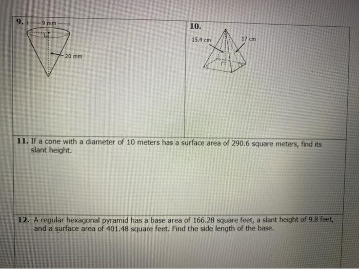 volume and surface area homework 1 area of plane figures