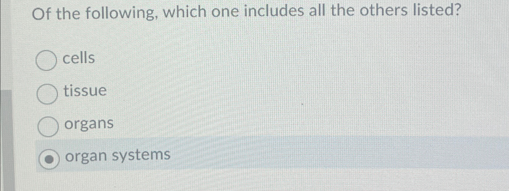 Solved Of the following, which one includes all the others | Chegg.com