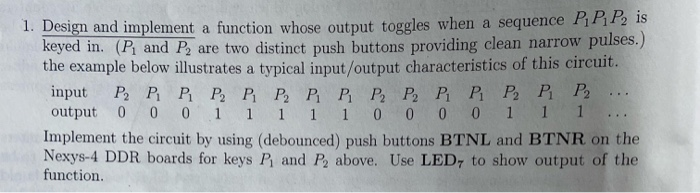 Solved 1. Design and implement a function whose output | Chegg.com