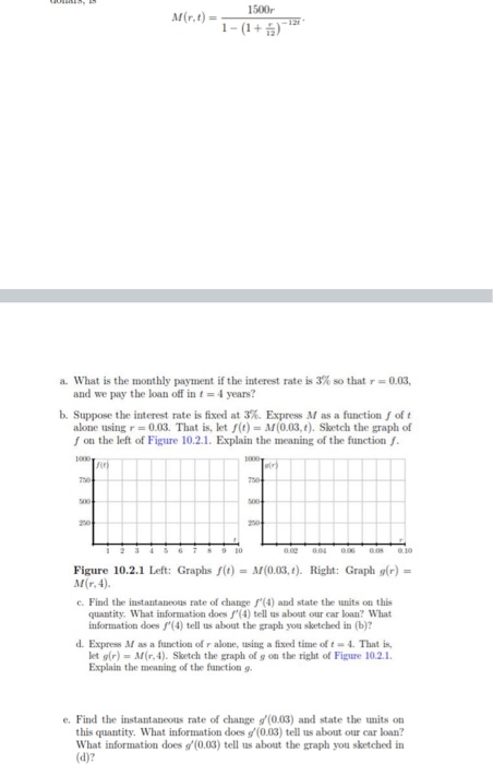 Solved 1500r Mirt 1 1 A What Is The Monthly Payment Chegg Com