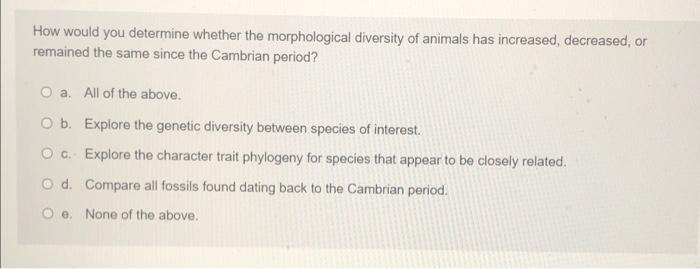 Exploring the significance of morphological diversity for