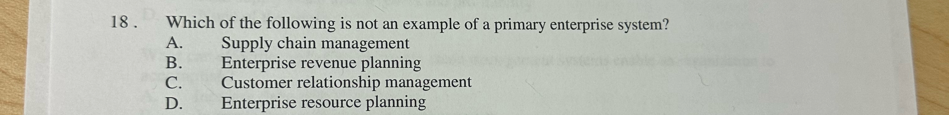 Solved Which of the following is not an example of a primary | Chegg.com