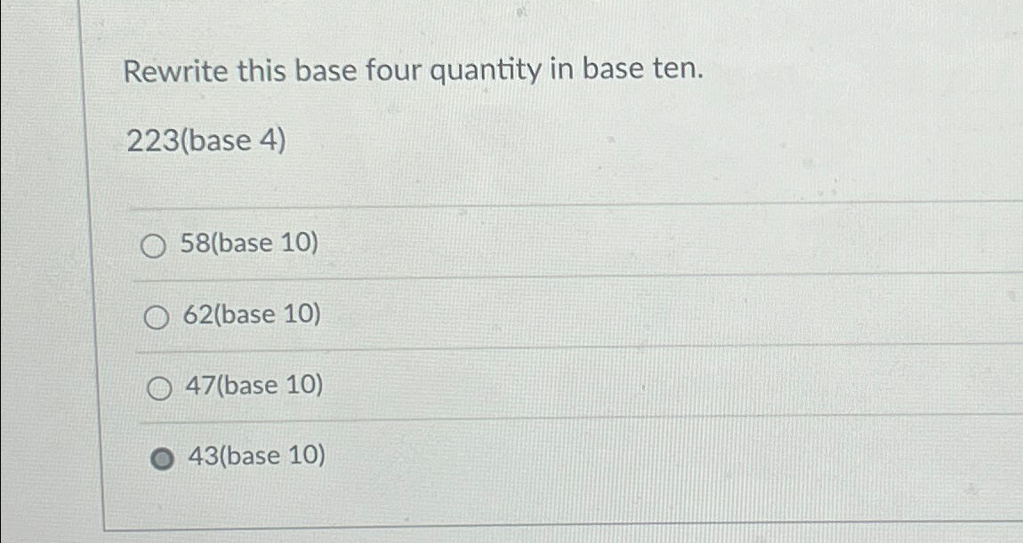 2 2 is 10 in base 4 i m fine