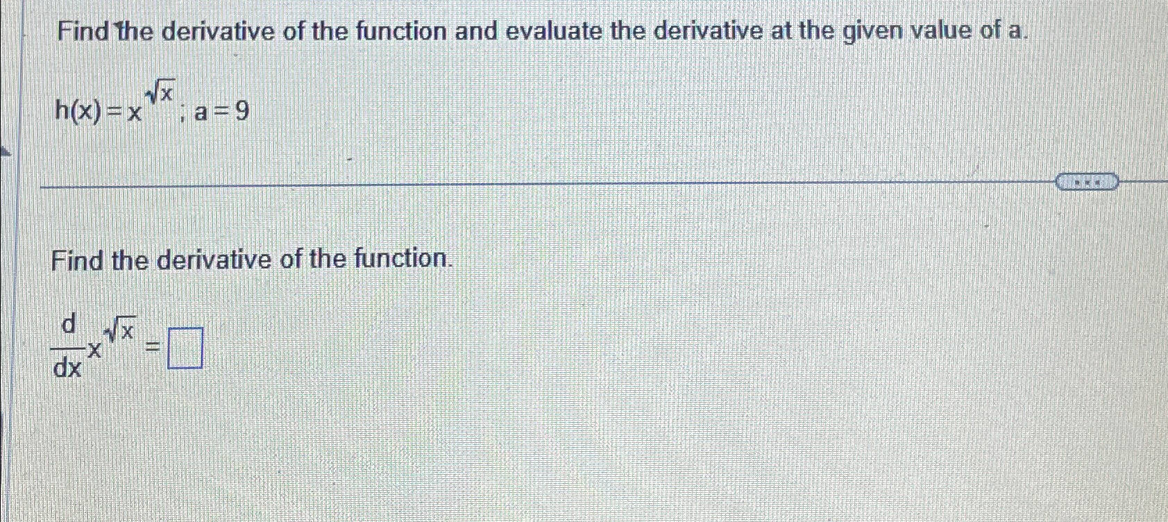 Solved Find the derivative of the function and evaluate the | Chegg.com