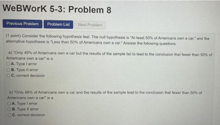 Solved WebWork 5-3: Problem 8 Previous Problem Problem List | Chegg.com