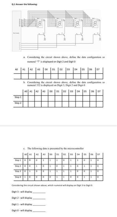 Solved Q.1 Answer The Following B. B 2. Considering The | Chegg.com