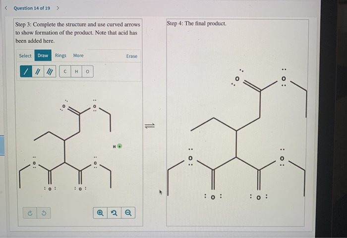 Solved Step 1: Use curved arrows to show conversion to the | Chegg.com