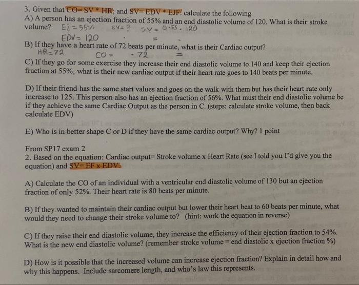 Solved . 3. Given that CO-SV HR; and SV=EDVEJF! calculate | Chegg.com